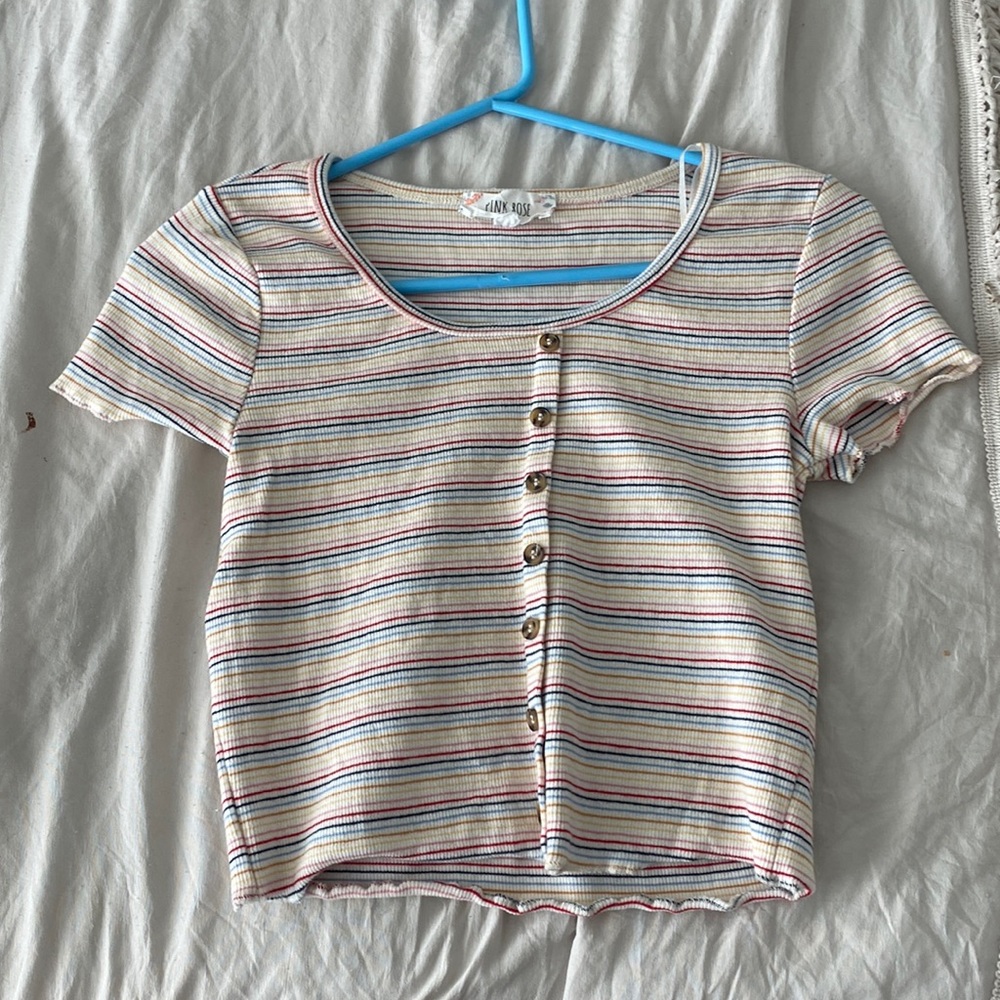 Striped ribbed tshirt